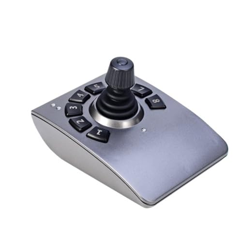 OPUIHO ジョイスティックス SMC71 デスクトップ 3D キーボード 8KEY ジョイスティック ボタンなし、ホール コントロール ボックス デジタル シリアル ポート RS232 通信コマンド コントローラー 操作が簡単 広い適用(RS232,24V)