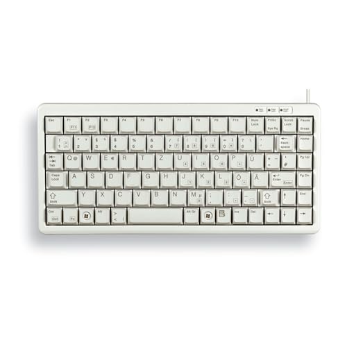 Cherry G84-4100 83キーPS2 / USBコンパクトMLキーボード - ライトグレー G84-4100LCMGB-0