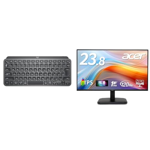 Logicool 【セット買い】 【Amazon.co.jp限定】ロジクール キーボード KX700GRd + Acer モニター 23.8インチ EK241YGbmix