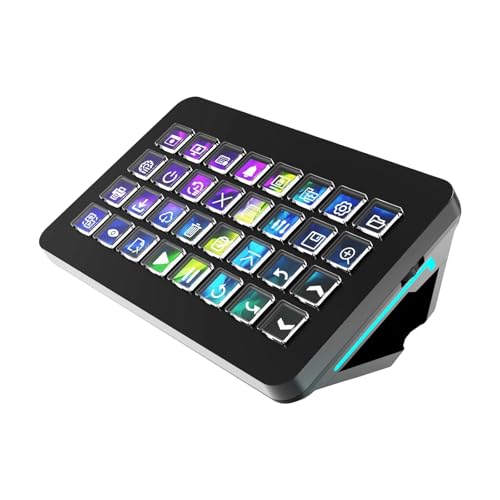 Milue Streamdeck ライブ ストリーミング コントロールおよびストリーミング設定用の幅広い互換性のある 32 ビジュアル コントロール プログラマブル キーボード