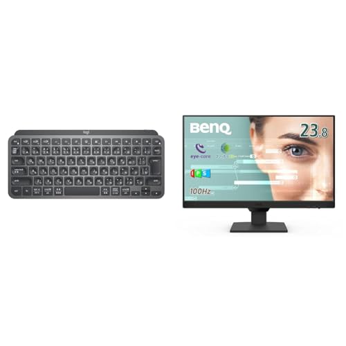 Logicool 【セット買い】 【Amazon.co.jp限定】ロジクール キーボード KX700GRd + ベンキュージャパン BenQ アイケアモニター GW2490 23.8インチ