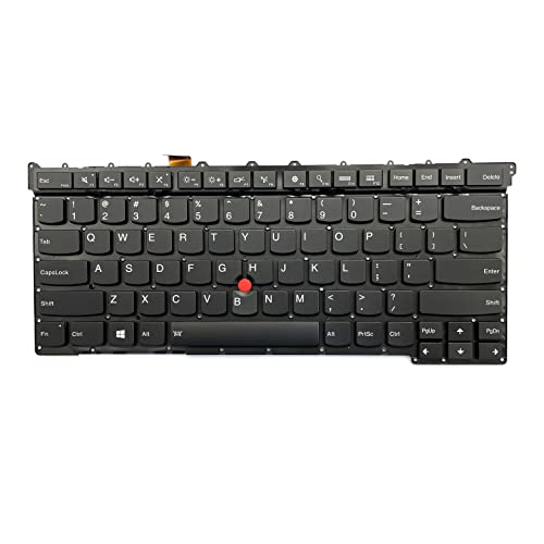 BestParts Lenovo Thinkpad X1 Carbon Gen 3 第3世代 2015年バージョン用 バックライト付きUSレイアウトキーボード 01YQ389 TP.KB.725