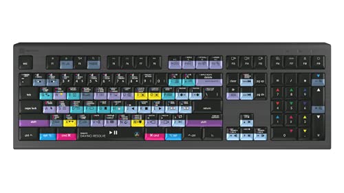 LogicKeyboard ASTRA2 バックライトキーボード Davinci Resolve用 - Mac。 LKB-RESB-A2M-US