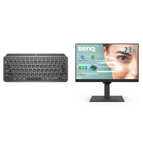 Logicool 【セット買い】 【Amazon.co.jp限定】ロジクール キーボード KX700GRd + ベンキュージャパン BenQ アイケアモニター GW2490T 23.8インチ