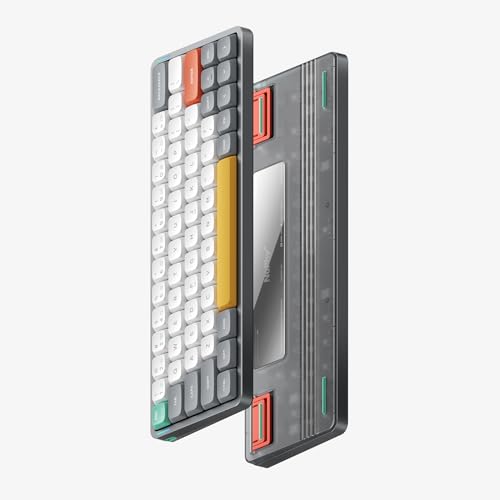 nuphy Air60 V2 メカニカルキーボード 60%ロープロファイル ワイヤレスキーボード Bluetooth 5.0、2.4GHzレシーバー、有線接続(USB-C)、QMK/VIA対応、Mac/Windows/Linux OS対応、技適認証済み (グレー, Moss (Tactile 60gf))