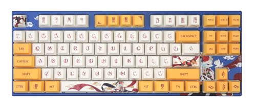 VARMILO MAシリーズ V2 Love Birds Yuan (You) ホワイト LED TKL EC メカニカルキーボード Varmilo EC Violet V2