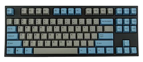 LEOPOLD FC750R PD 87keys ハイエンドメカニカルキーボード MX チェリースイッチ 1.5mm PBT (グレー/ブルー、ブラックスイッチ) FC750R_EGBPD