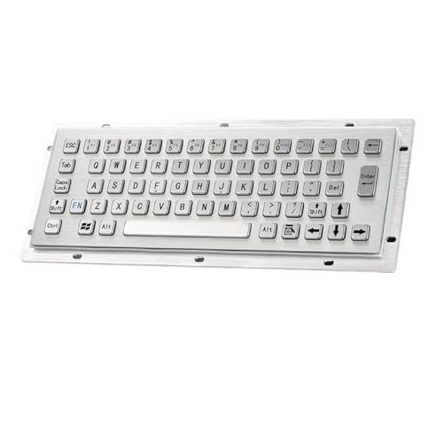 頑丈な 65 キーリアパネルマウント IP65 防水産業用金属キオスクコンパクトキーボード(PS2 Interface) SBACSBCEB-B3756C98