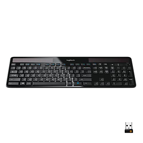 Logitech K750 Wireless Solar Keyboard, 2.4 GHz/30 ft, Black (並行輸入品)