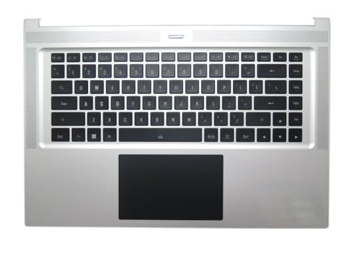 キーボード 銀 ラップトップ PalmRest キーボード互換 Gigabyte V210145AS1 UI 27703-UINR6-S10S 4RKP860E500006UI001 タッチパッド付きのカラフルなバックライト付き英語米国 Laptop Parts-24-1-22-18