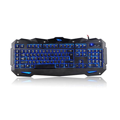 iMicro Cobra IM-KBCOBV8 110キー有線USB LEDバックライトゲーミングキーボード(ブラック) 10個パック IM-KBCOB85