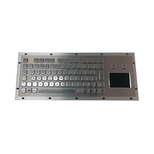 IP65 防水 304 ステンレス鋼工業用金属キーボード、CNC Deckel 4 軸マシン用の堅牢なタッチパッド付き(PS2) SBACOEABF-0DF194CB
