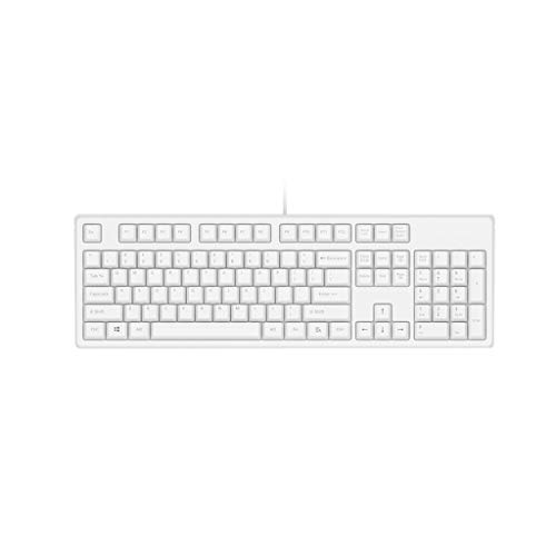 SHEMINES ノートパソコンキーボード メカニカルゲーミングキーボード クリーンホワイトLEDバックライトキー 104キー ブラックスイッチ PCゲーマー ノートパソコン コンピュータキーボード用(カラー:1)(ホワイト) shemines11