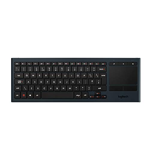 Logitech Illuminated Living-Room K830 - Keyboard - Bluetooth, 2.4 GHz - English