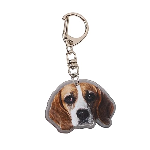 Fihiiho [Fihiiho] キュートネス犬キーチェーンアクリルキーズリングファッションキーチェーン動物キーリングバッグペンダント動物愛好家に適しています