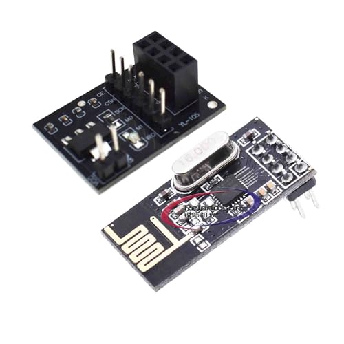 Reland Sun 1個 NRF24L01+PA+LNA モジュール SMA 2.4GHz 1100m ブレークアウトアダプターオンボード 3.3V レギュレータ (NRF24L01-B-ボード)