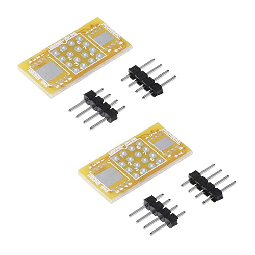 Rakstore 2個 プログラマーアダプターボード QFN8 DFN8 から DIP8 WSON8 MLF8 から DIP8 ソケット ピンボード パッチボード プレート インターポーザー