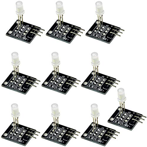 Rasbee 10個 KY-011 デュアルカラー LED モジュール KY011 5mm 並行輸入品 LEDライトモジュール 開発ボードアクセサリ バイカラーLEDモジュール RSN1866383Q
