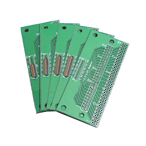 Taidacent 31 39 45P 51PIN FPCコネクタ 3mmピッチLVDS MIPI LCDタッチスクリーンケーブルアダプターボードFPCコネクタ (PCB Empty Board) ZC-FPCLVDSMIPI-0325