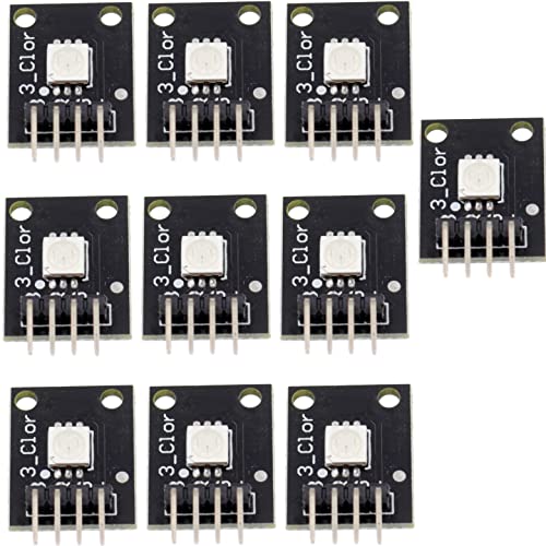 Rasbee 10個セット 3色 ルカラー LED SMDモジュール KY-009 並行輸入品 三色 RGB フルカラー LEDs ランプモジュールです 制御可能なカラフルなライト MCU PCB ボード RSN1866389Q