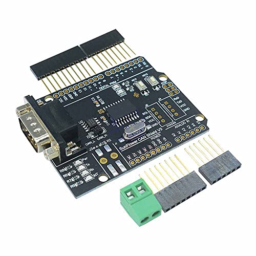 Rakstore MCP2515 開発ボード CAN-Bus シールド 拡張ボード SUB-D コネクター UART IIC SPI LED インジケーター コントローラー CAN Arduino用