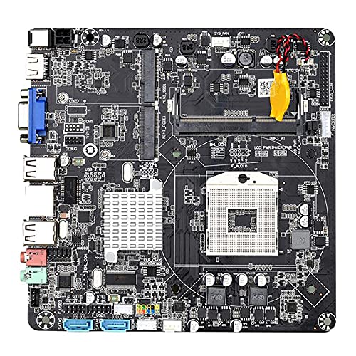 MAKIVI HM55B 988デスクトップPCメインボード、DDR3 II、ミニITXマザーボード、ミニホスト/HTPC/ラジオ/広告機用