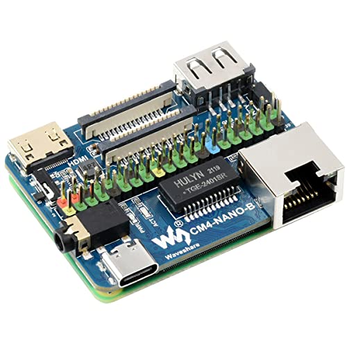 ZEZEFUFU ナノ ベース ボード (B) 拡張ボード 40PIN GPIO ヘッダー Raspberry Pi 用Compute Module 4 用、CM4 と同じサイズ JZJPD195900000