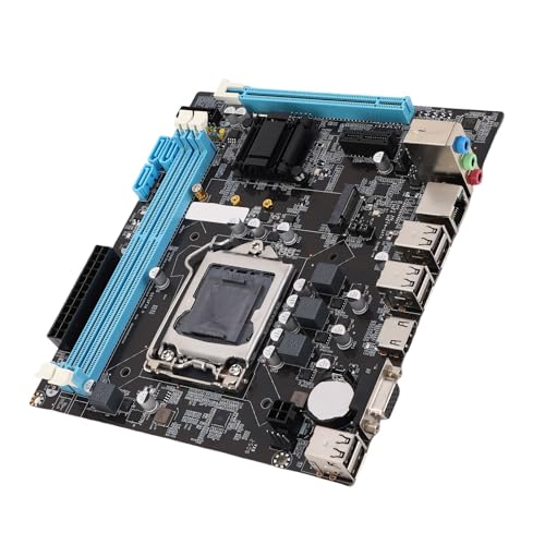 Vbestlife デスクトップコンピュータ用 H61 LGA1155 マザーボード、デュアルチャネル DDR3、M.2 NVMe NGFF、M ATX マザーボードは VGA および HDMI 出力をサポート