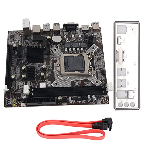 ASHATA PC USB 2.0 マザーボード、H81 LAG1150 DDR3 マザーボード、 2.0 サポート VGA + デュアル出力