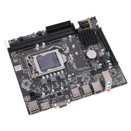 Whoasyst 高コンピュータマザーボード MicroATX H61 マザーボードソケット 1155 プロセッサーと互換性 10 USB ポート