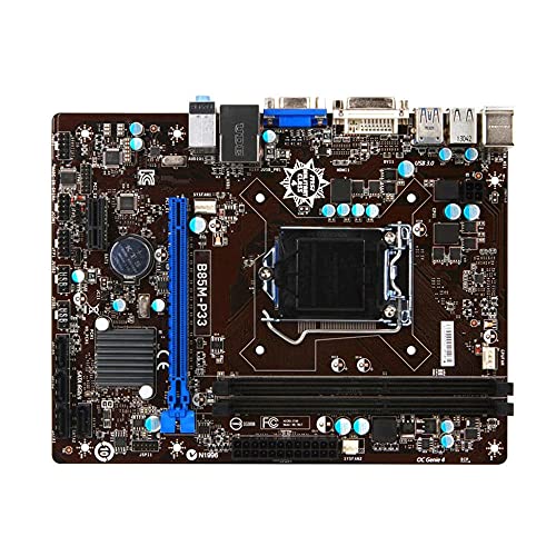 Beizuu B85M-P33 V2B85マザーボード用フロントUSB3.0と統合された1150ピン WJJPServerzc-a1503