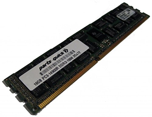 parts-quick 16ギガバイトのメモリスーパーマイクロ X9DAX-IF-HFTマザーボードDDR3 PC3-14900 1866 MHzのECC登録DIMMのRAMのためのアップグレード 16GB-DDR3-14900-R-D-SM-2200
