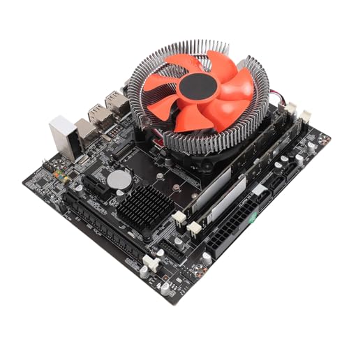 Cuifati 8G DDR3 ゲーミングマザーボード、冷却ファン付き 1333MHz コンピューターメインボード、USB 2.0、、VGA、HDMI、6 チャンネルサウンドチップ、LGA 1156 プロセッサー、インテル I3、I5、I7 CPU をサポート Cuifa9vn3q4ygkm