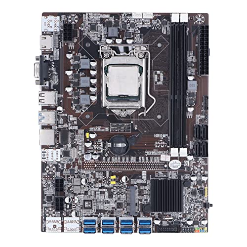 Bognajin DDR3 Miner Motherboard LGA 1155, B75 Chipset, 8 USB3.0 Ports, 3 Phase Supply, Supports Dual Core CPU Mining for ETH and BTC Bognajin68ytep5f1h