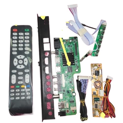 WQMEOR WiFiスマートLED TVマザーボード、Android 9.0対応、4コアキャッシュ1G DDR+ 8g EMMC M368V3.0、多言語対応(4G Add attachments)