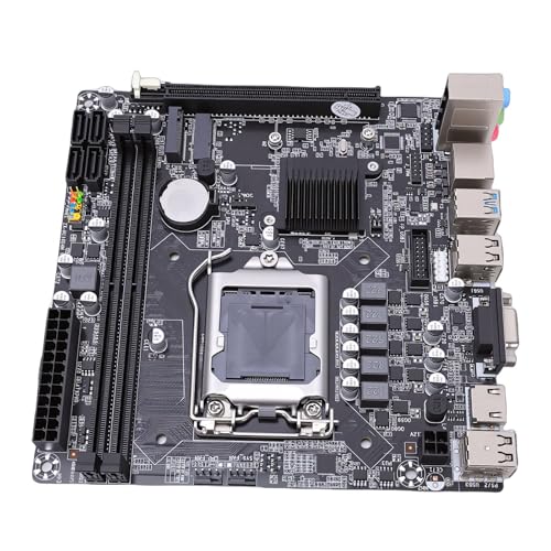 Sxhlseller H110ゲーミングマザーボード、Mini ITXコンピュータマザーボード、LGA 1151、DDR4 2666MHz、第6世代、第7世代、第8 CPU対応、M.2 NVMeスロットおよびPCIe x16搭載、ゲーミングPCデスクトップ向け Sxhlselleren3tid9pa7