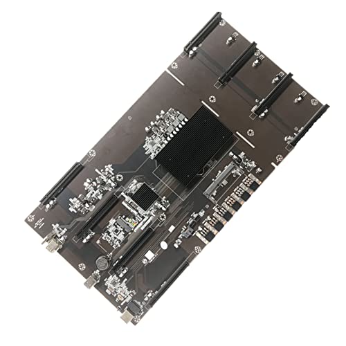 Azwamkue ETH80 B75マイナーマザーボード 4UシャーシBTCマイニングマザーボードLGA 1155ピン8XPCIE 16X 80mm DDR3メモリスロット I500177166