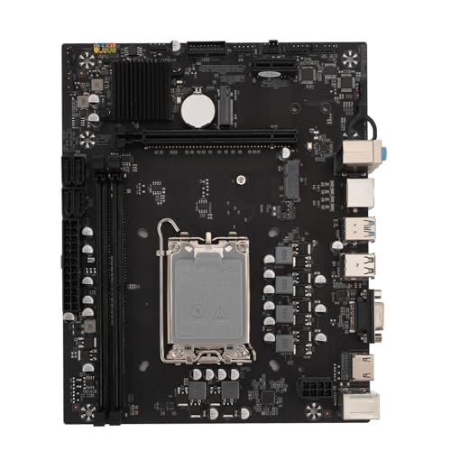 Yanmis H610 GAMING PLUS ゲーミング マザーボード、ATX マザーボード デュアル チャネル DDR4 メモリ、PCIe Gen 4.0 X16、SATA3.0、NGFF/NVME M.2、HDMI、VGA インターフェイス LGA 1700 コンピュータ マザーボード Yanmiy4pxrg3gfv