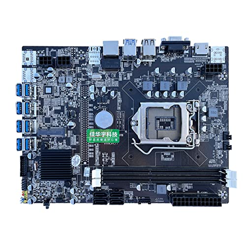 Mekalero B75 BTC マイニングマザーボード 8 X PCIE から USB3.0 GPU スロット LGA1155 CPU DDR3 Dimm Btc Cpu 付き