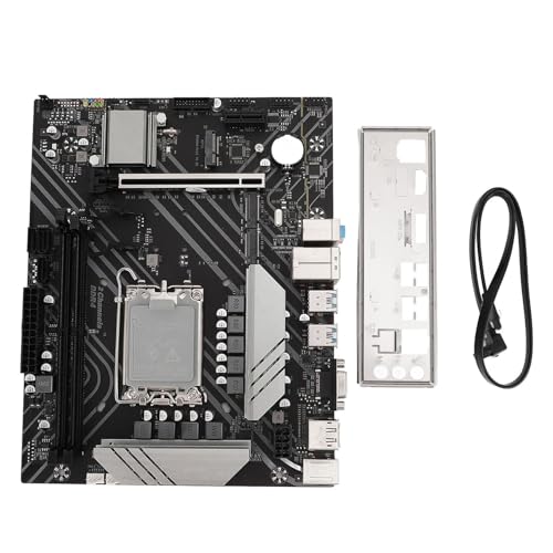 Yanmis B760M4 ゲーミングマザーボード、ATX マザーボードデュアルチャネル DDR4 メモリ、PCIE16X Gen 4.0、SATA3.0、NGFF/NVME M.2、HDMI、VGA インターフェイス LGA 1700 コンピュータマザーボード Yanmivqgfgh0o57