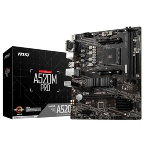 MSI Pro AMD A520 AM4 Micro ATX DDR4-SDRAM マザーボード 7D14-005R