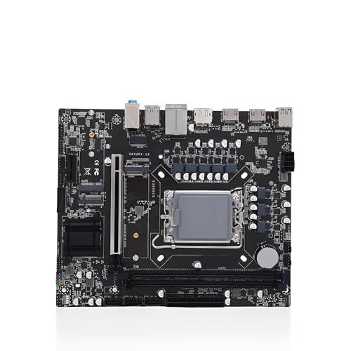 LICAEVEY H610 ATX ゲーミングマザーボード Intel LGA 1700ソケット用 - 第12世代/第13世代/第14世代 I3 I5 I7 I9 CPU、デュアルチャンネルDDR4 RAM、M2スロット、PCIe X16、DisplayPort、HDMIに対応