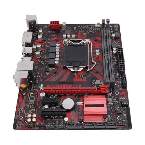 XUMIUZIY B250M V3 デスクトップマザーボード、M ATX 2 DDR4 DIMMスロット LGA 1151 第7世代 Core i7 i5 i3 14nm CPUプロセッサー用 PCI E 3.0、DVI出力、ALC887 8チャンネルサウンドチップ付き