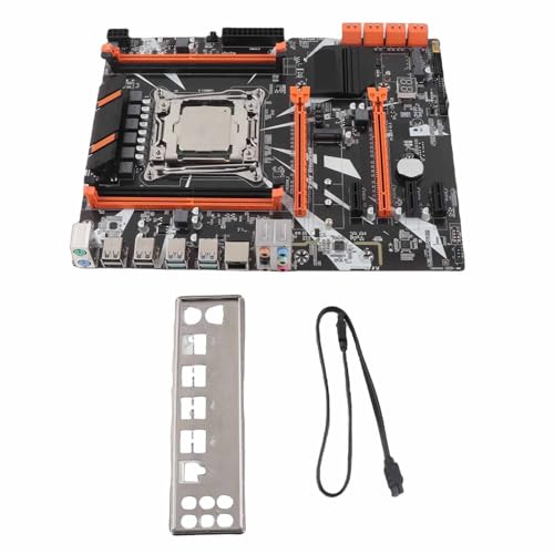 ariarly PCマザーボードX99デスクトップマザーボード、DDR4メモリ、NVME M.2ポート、8xSATA3.0、デジタルディスプレイ付きPC交換、ブザー ariarly5pk16bqasi