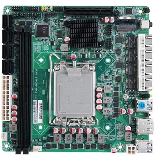 HKUXZR Q670 Plus vPro NASマザーボードは、プロセッサ12/13/14世代CPU 1X M.2 NVMe 4X Intel 2.5GネットワークPor tServer NAS ITXマザーボード17cm*17cmに適しています。 Q670-NAS-4L