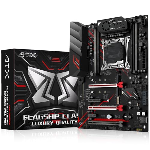 MACHINIST X99 コンピューターマザーボード LGA 2011-V3 (Intel Core i7 第5/6世代) ATXサーバーマザーボード VRMファン付き (PCIe 3.0、デュアルM.2、SATA 6Gb/s、DDR4、ギガビットイーサネット) Intel XEON E5 V3/V4シリーズ用 MR9A-PRO-MAX