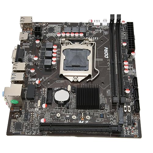 Vikye Intel LGA 1151 マザーボード M ATX デスクトップPC用マザーボード DDR4 デュアルチャンネル SATA3 USB3 PCIE 16X Gen 3.0スロット Intel 6,7,8,9世代用 Core i3 i5 i7用 Vikyem2rokf1wu6