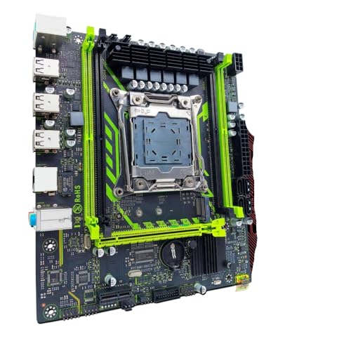 HDFEUt X99-8D4 ZSUS マザーボード バンドル、互換性のある LGA2011-3 Xeon E5 2650 V4 プロセッサーおよび 16GB DDR4 2133MHz RAM メモリ (NVME M.2 SATA サポート付き)(Motherboard+CPU) HDFEUt（ント） 789