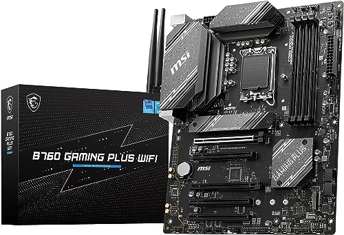 Intel 【送料無料】【限定1年延長版】MSI B760 GAMING PLUS WIFI/A DDR5 マザーボード 第13/12世代CPU(LGA1700)対応 PCIEスロット5基 ATX [Intel B760] MB6246