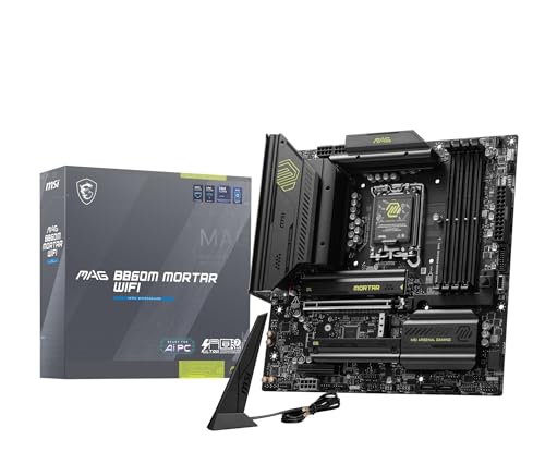 MSI MAG B860M MORTAR WIFI Intel Core Ultra(Series2) LGA1851対応 Intel B860チップセット搭載 Micro-ATX マザーボード MB6682